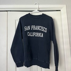 navy brandy melville crewneck